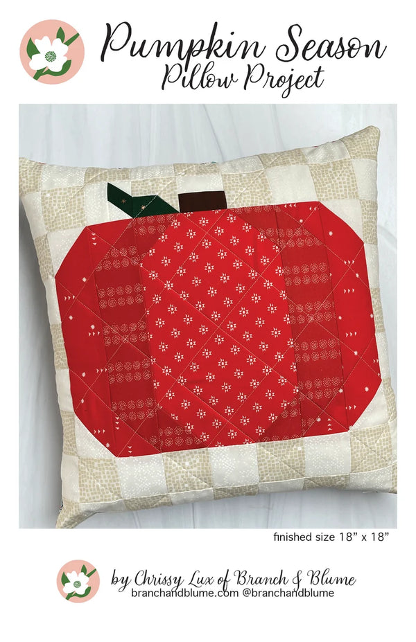 Pumpkin Season Pillow Pattern