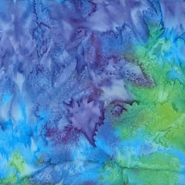 Batik Basics Marvelous Marbles Blue Green