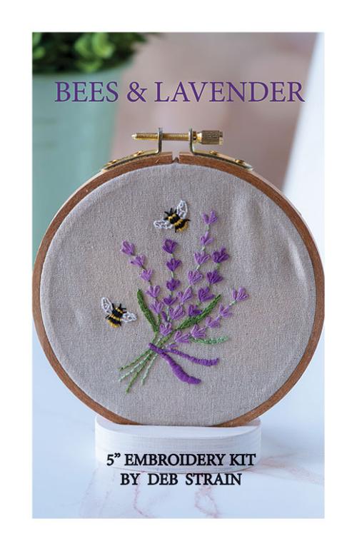 Bees & Lavender Hand Embroidery Kit by Deb Strain