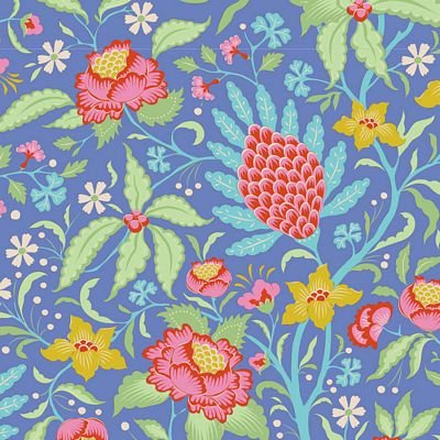 Bloomsville Collection with Flowertangle in Blueberry by Tilda