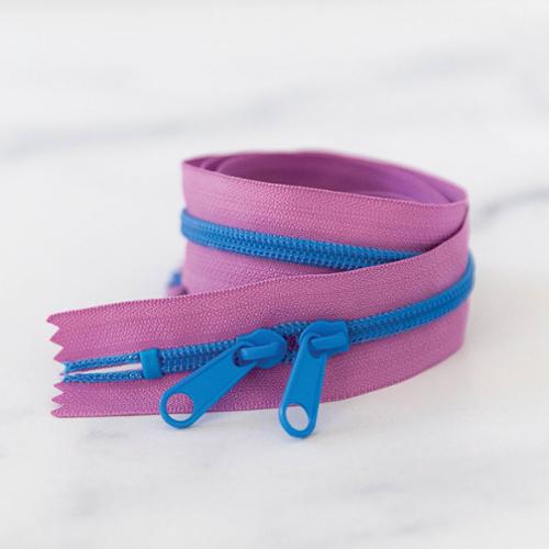 30" Zipper - Blueberry from Moda