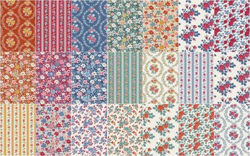 Tilda Village Life 2-1/2" Fabric Strip Roll, 40 Pieces