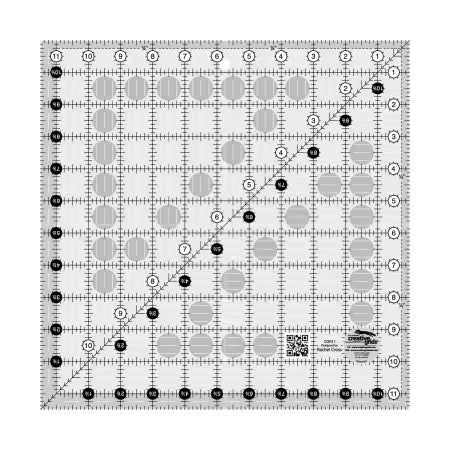 Creative Grids 11-1/2in Square Quilt Ruler - CGR11