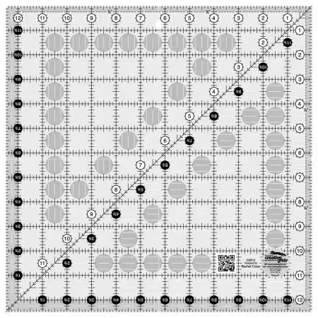 Creative Grids Ruler 12-1/2in x 12-1/2in