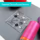 Creative Grids 2-1/2in Square Quilt Ruler - CGR2