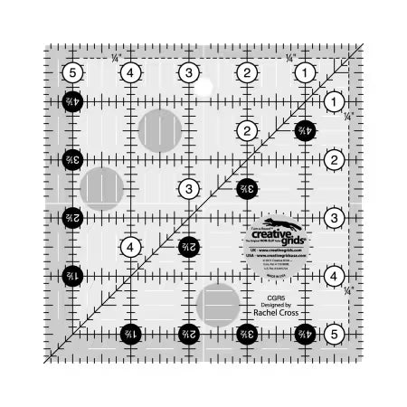 Creative Grids 5-1/2in Square Quilt Ruler - CGR5