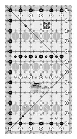 Creative Grids Ruler 6-1/2in x 12-1/2in