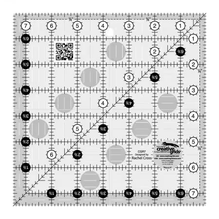 Creative Grids 7-1/2in Square Quilt Ruler - CGR7