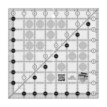 Creative Grids 8-1/2in Square Quilt Ruler - CGR8