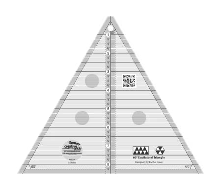 Creative Grids Quilt Ruler 60 Degree 8-1/2in Triangle