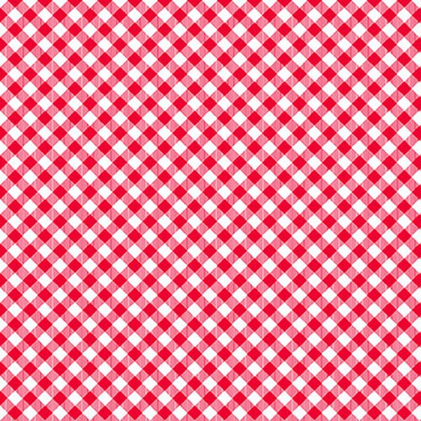 Chelsea's Checks in Red and White checks for Henry Glass