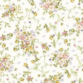 Grand Entrance Cream Scattered Bouquet Metallic