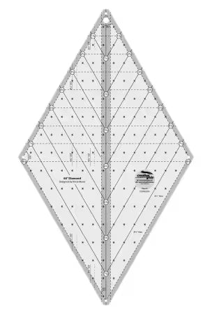 Creative Grids Quilt Ruler 60 Degree Diamond for Creative Grids by Krista Moser