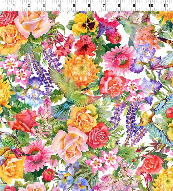 Decoupage Collection by Jason Yenter in Allover Multi Floral for In the Beginning Fabrics