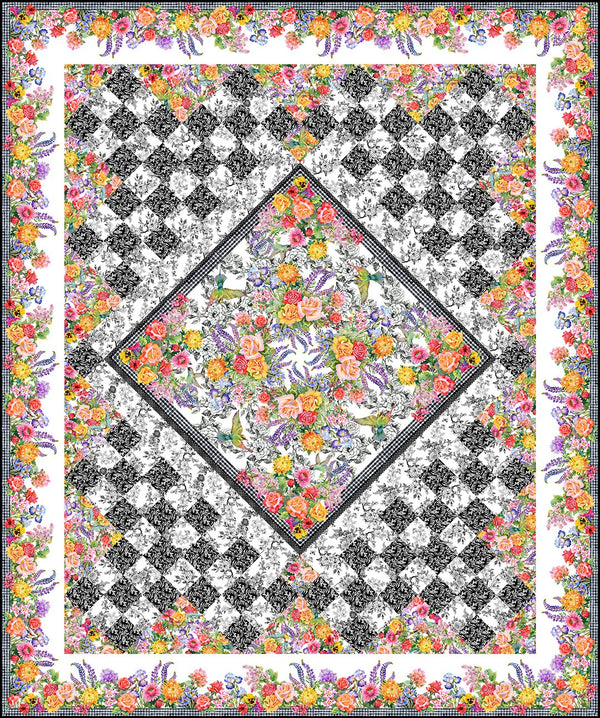 Decoupage Collection by Jason Yenter Panel Quilt Kit for In the Beginning Fabrics