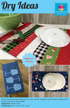 Dry Ideas Dish Drying Mat Pattern - PQD-239