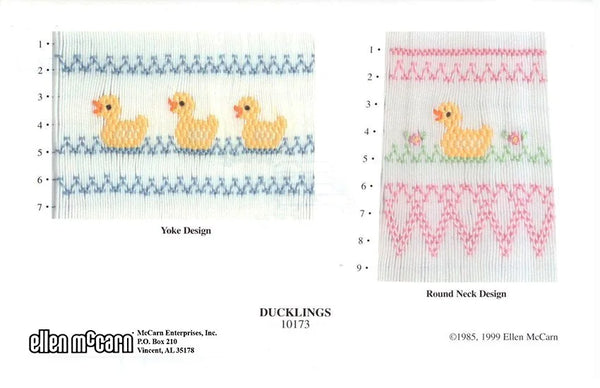 Ducklings: A Smocking Plate by Ellen McCarn