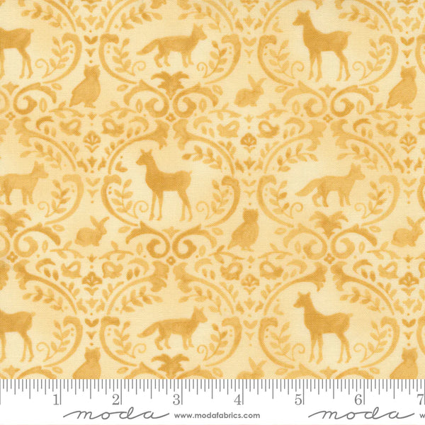 Effies Woods in Goldenrod Damask color by Deb Strain for Moda