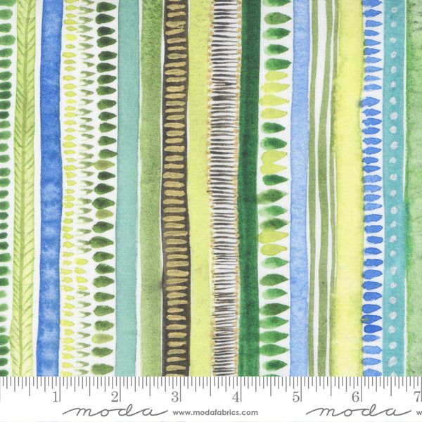 Eufloria Peridot Pathways Stripes by Laura Muir for Moda