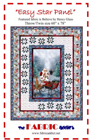 Easy Star Panel Quilt Pattern by Karen Schindler