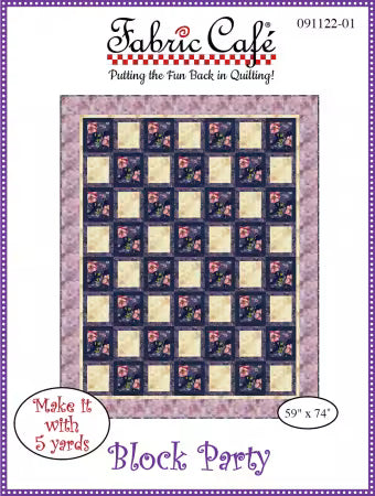Fabric Cafe Block Party 5-Yard Quilt Pattern