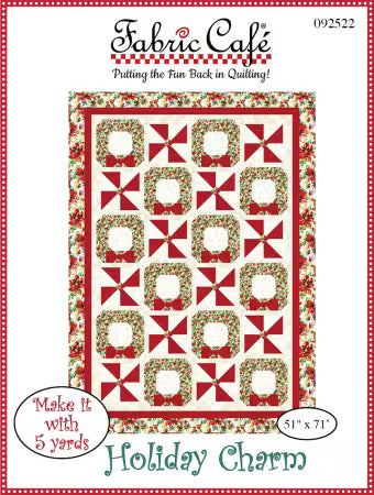 Fabric Cafe Holiday Charm 5-Yard Quilt Pattern