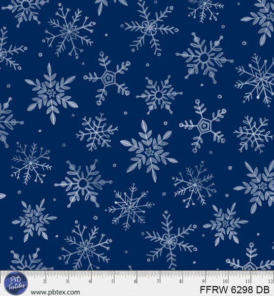First Snowfall Allover 108" Wide Backing DB - First Frost by P&B Textiles