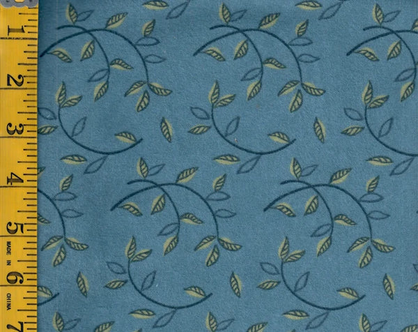Fall Fantasy Flannel Leaf Circles in River Color