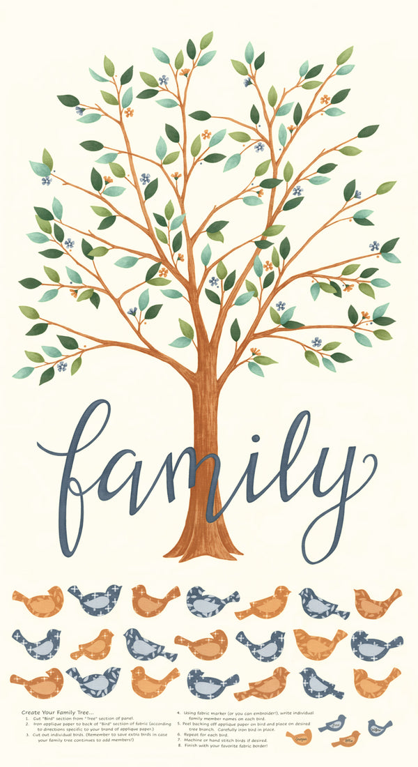 Family Tree Panel by Deb Strain for Moda Fabrics