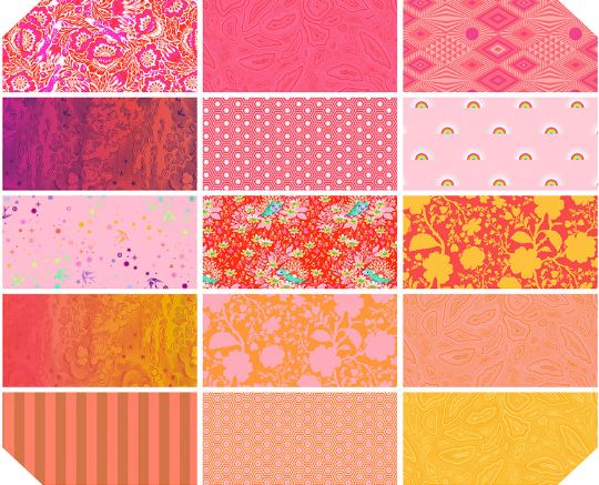 Tula Pink's Fruity Fat Quarter Bundle with True Colors Collection