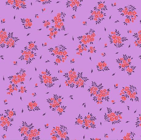 Tula Pink's What a Ditz in Heliotrope from the True Colors Collection