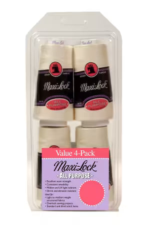 Maxi-Lock All Purpose Thread Set 4pk Eggshell - GGM0004