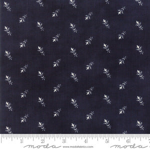 Indigo Gatherings Fleur de Lis Remnant (.93 yd)