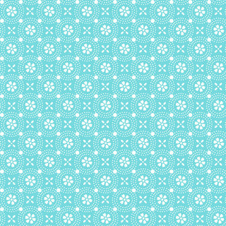 KimberBell Basics Dotted Circles on Teal for Maywood Studio remanent