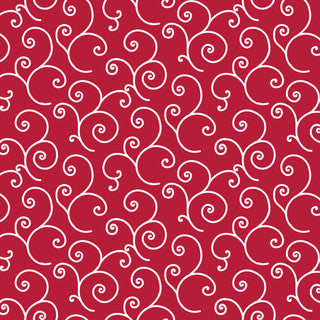 Kimberbell Basics Scroll in Red Tonal for Maywood Studio