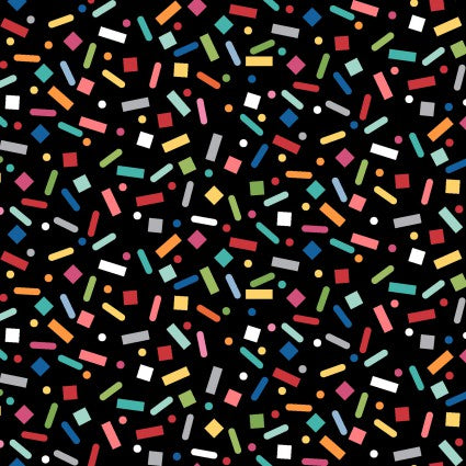 KimberBell Sprinkle of Sunshine Sprinkles on Black for Maywood Studio