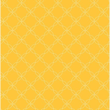 KimberBell Basics in Yellow with Lattice for Maywood Studio