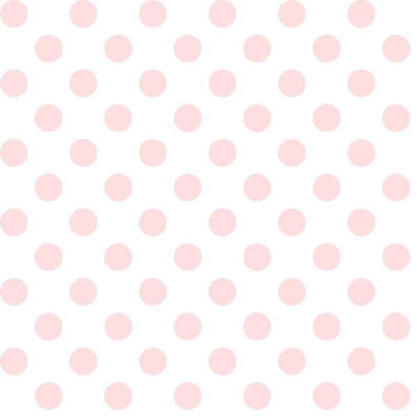 Kimberbell Basics Pale Pink Dots on White for Maywood Studio
