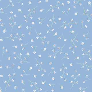 Kimberbell Basics Pretty Petals in Blue for Maywood Studio