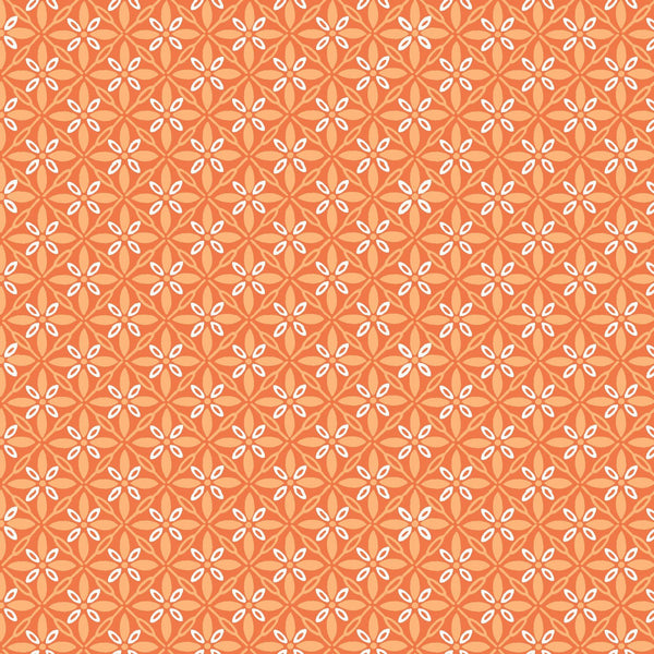KimberBell Basics in Orange with Tufted Star for Maywood Studio