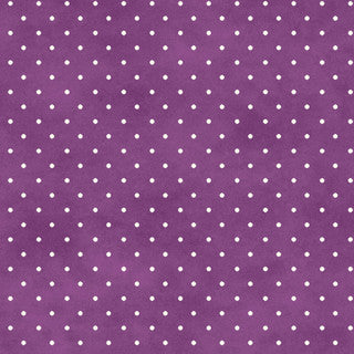 KimberBell Beautiful Basics Scattered White Dot on Meadow Violet for Maywood Studio