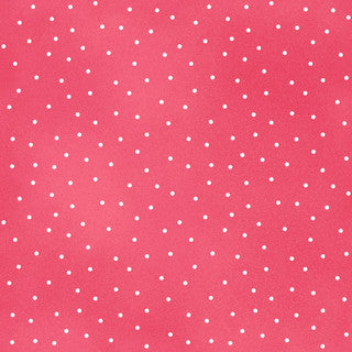 KimberBell Beautiful Basics Scattered White Dot on Rosy Pink for Maywood Studio