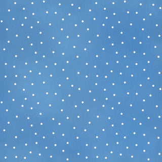 KimberBell Beautiful Basics Scattered White Dot on Sky Blue for Maywood Studio