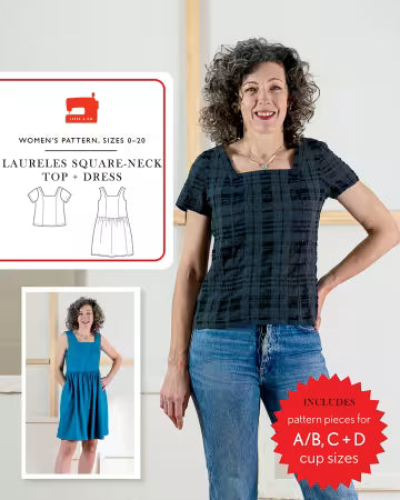 Laureles Square-Neck Top & Dress Sewing Pattern