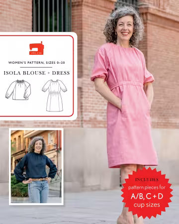 Isola Blouse & Dress Sewing Pattern