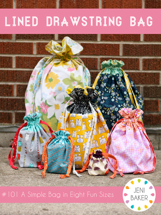 Lined Drawstring Bag Pattern
