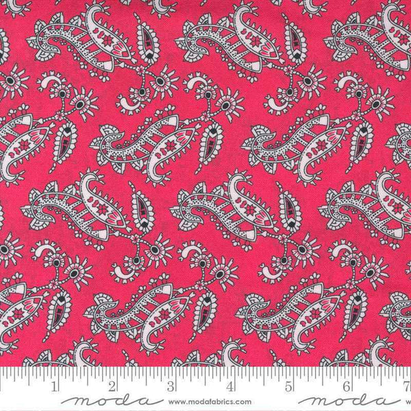 Lipstick Cowgirl Red Paisley