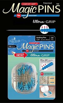 Taylor Seville Magic Pins Ultra Grip Quilting Fine 50 pc