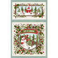 Snowtop Mountain Flannel Panel F11160-E