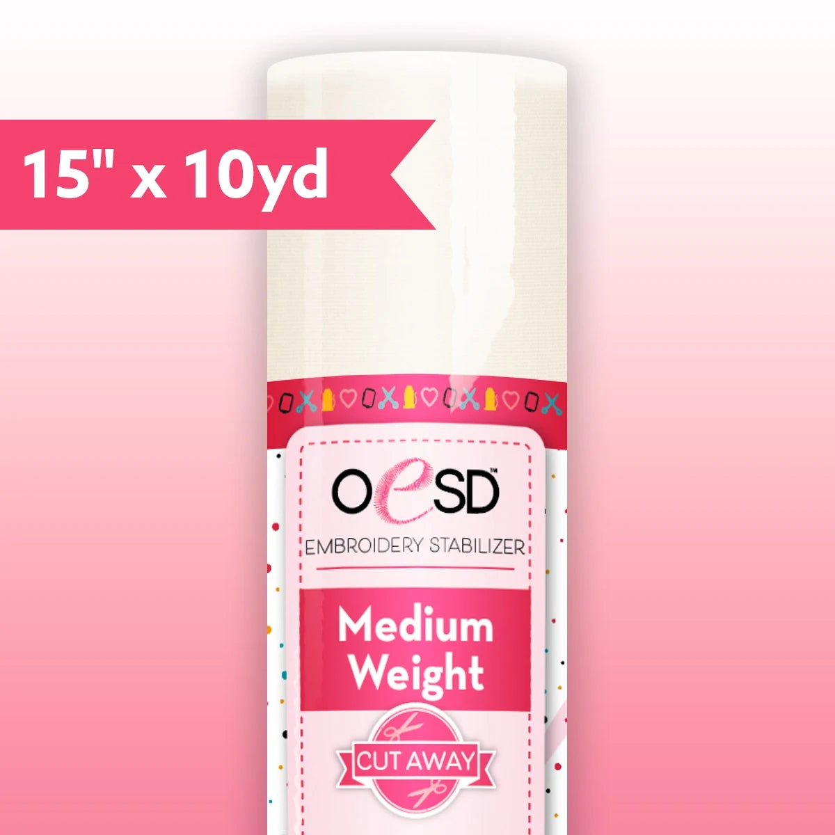 OESD Medium Weight CutAway 15" x 10yd